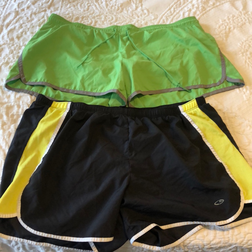 2 pair athletic shorts